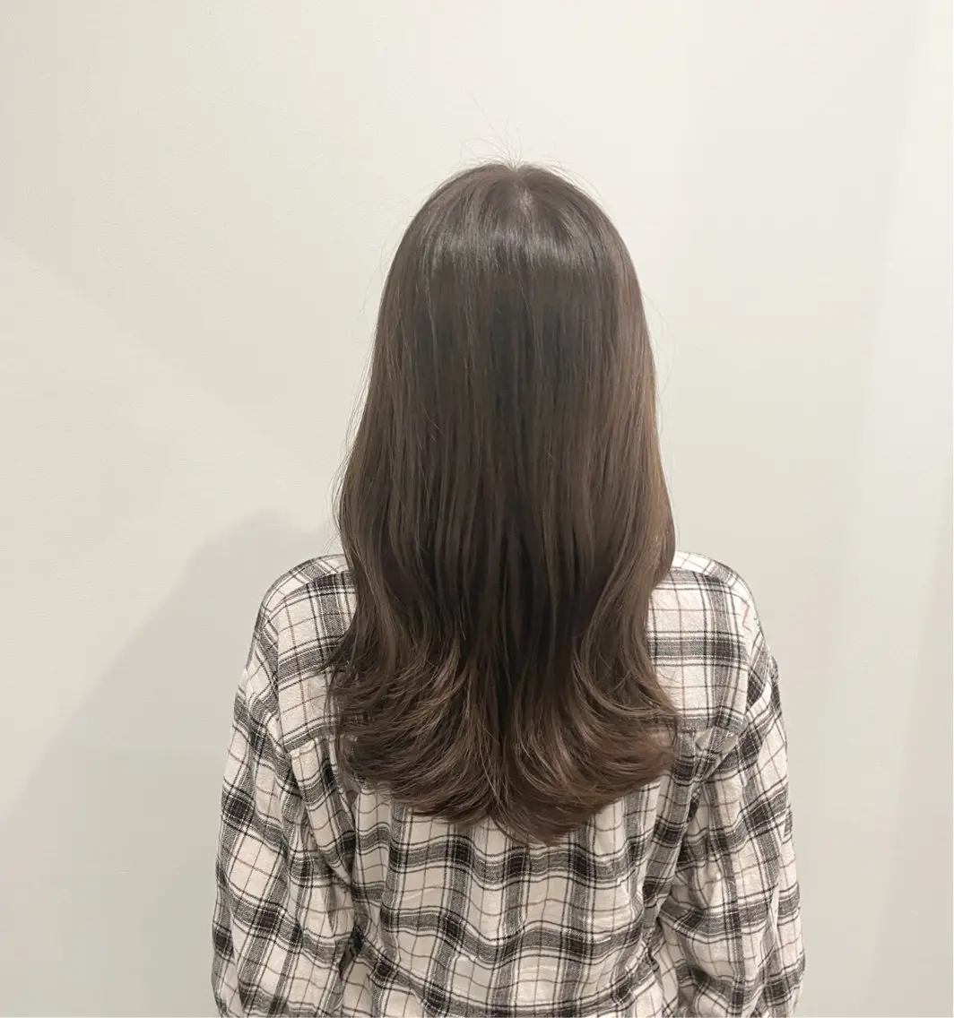 ミディアム カラー 透明感カラー グレージュ ニュアンスカラー🫧 加納のヘアスタイル