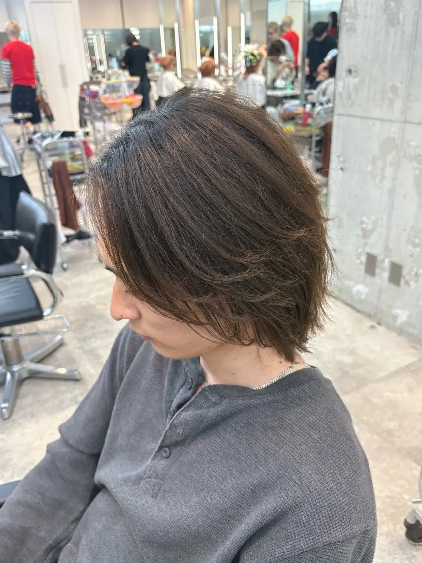 ミディアム パーマ メンズ カット fifth 武正 琉生のヘアスタイル