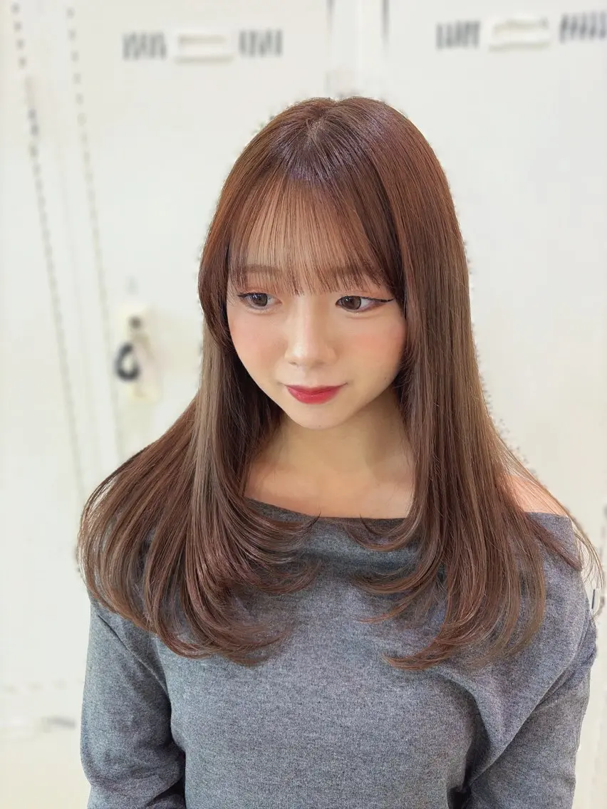 カラー ヘアカラー 🎀 暖色/ツヤ髪 🍓/ Konoeのヘアスタイル