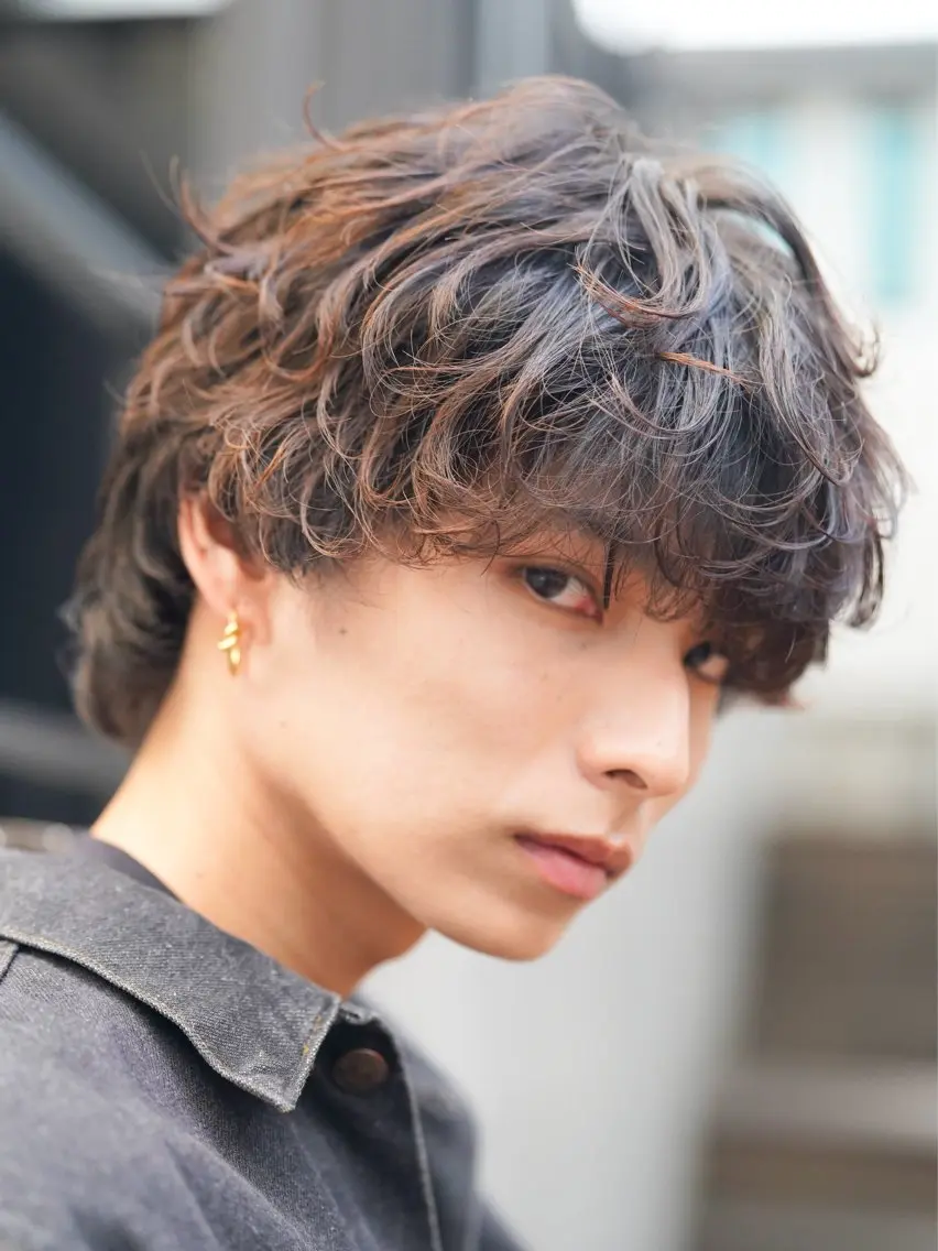 ショート パーマ メンズ カット パーマ fifth/メンズ/ シャドウパーマ/星七のヘアスタイル