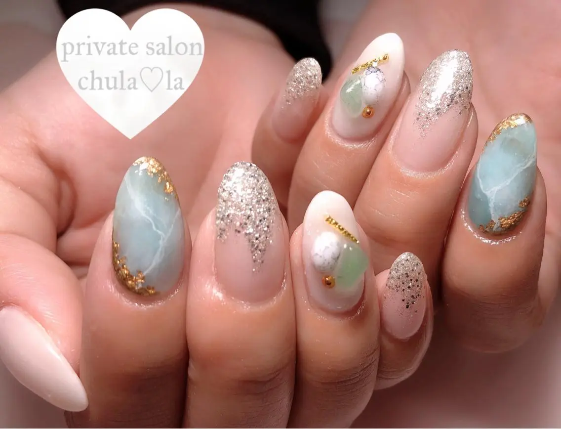 ネイル アートネイル ニュアンスネイル Chula♡la 豊見城市高安のネイルデザイン