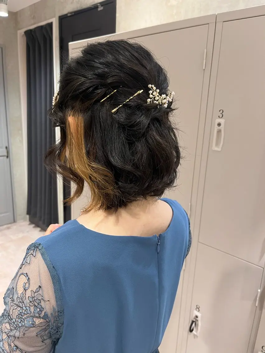 ミディアム ヘアアレンジ 🧸 山下 礼華 🧸のヘアスタイル