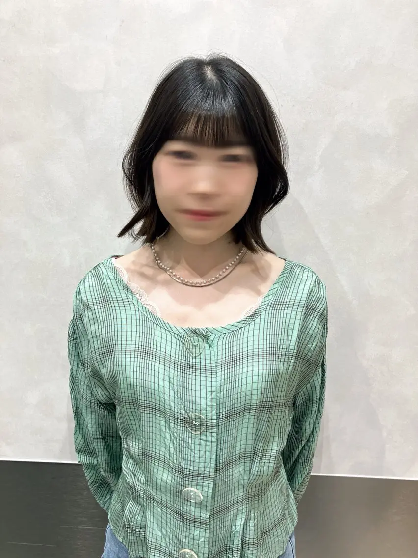 ショート カラー カット ヘアカラー トリートメント 💖ブリーチなし透明 感💖ASAHIのヘアスタイル