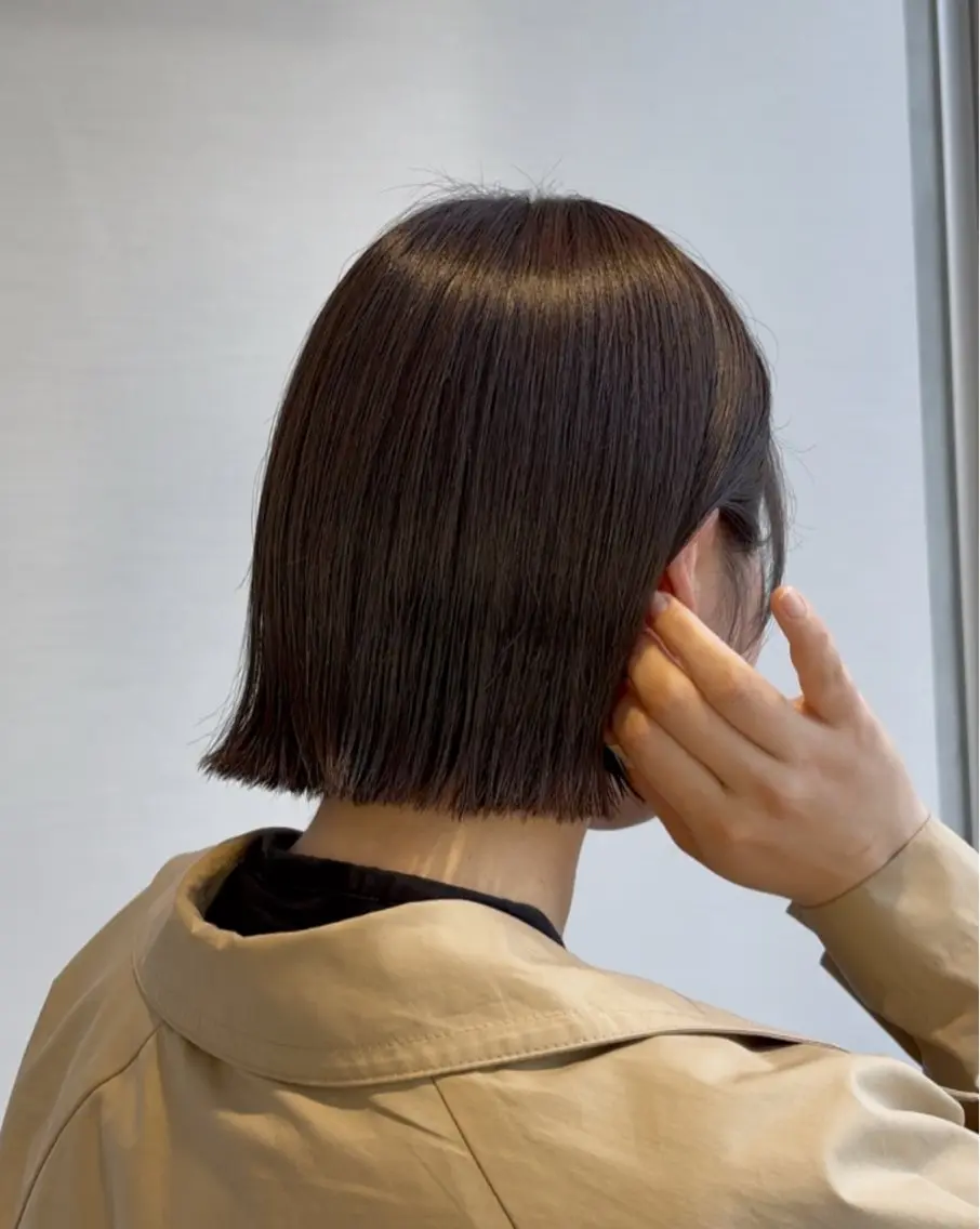 カラー ヘアカラー トリートメント 🫒🫒ブリーチなし 艶カラー🫒ヤマシロのヘアスタイル
