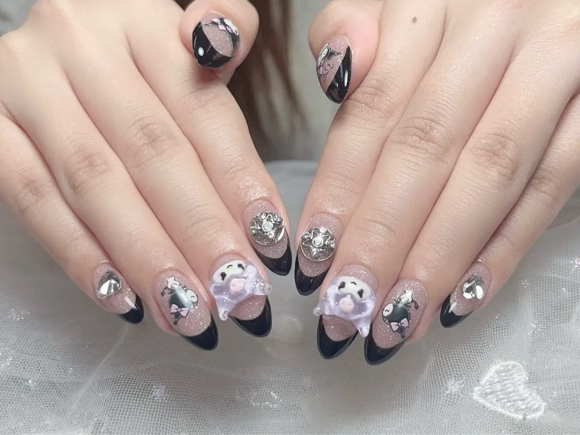 ネイル ボルドー チークネイル 長さ出し フレンチネイル ジェルネイル Belle Nail Salonのネイルデザイン