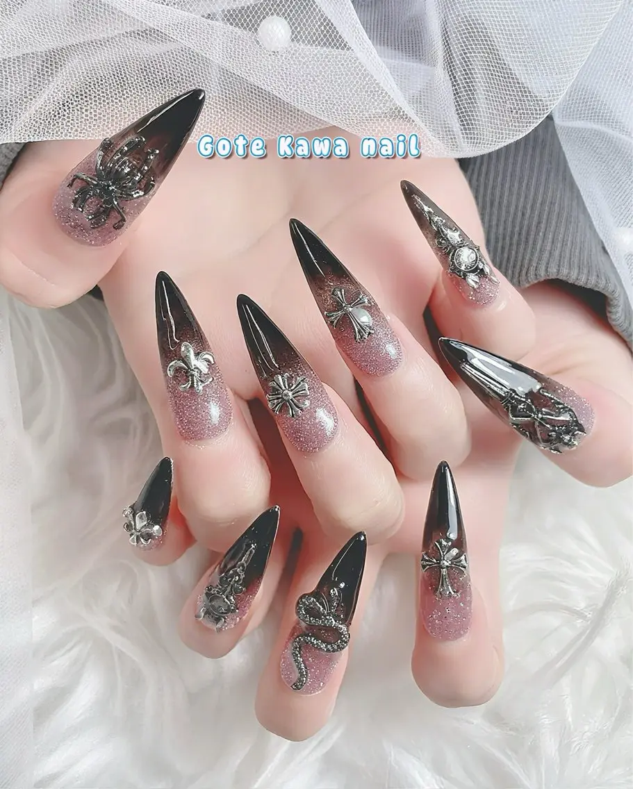 ネイル フラッシュネイル グラデーション ハンドネイル ハンドケア Gote Kawa nail salonのネイルデザイン