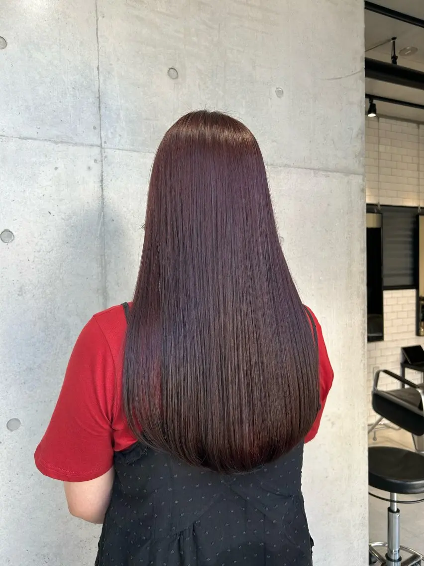 ロング カラー ヘアアレンジ カット ヘアカラー トリートメント ボブ艶モテカラー🫧 カリンのヘアスタイル