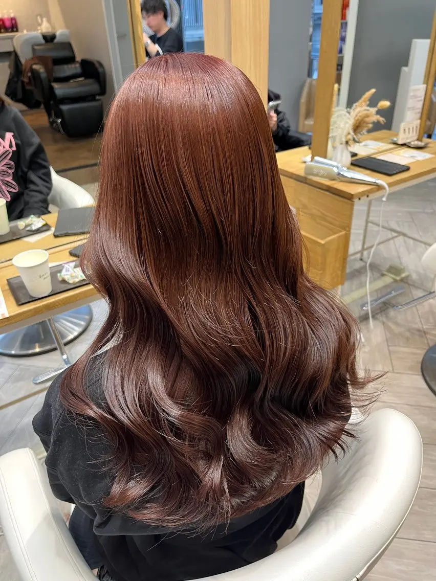 ロング ピンクラベンダー カット ヘアカラー トリートメント AVANCE. chisatoのヘアスタイル