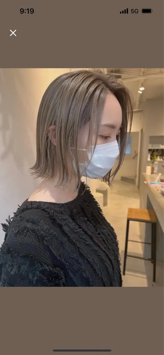 ショート カラー ハイトーンカラー ボブ SOLAS 緑地公園店のヘアスタイル