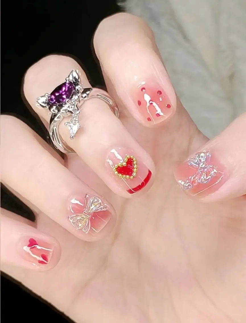 ネイル ハンドネイル H3 Nail Tsuki🦋💙のネイルデザイン