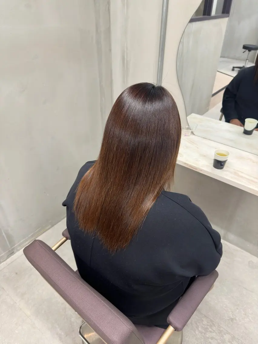 ロング 縮毛矯正 PINQ byangelicaのヘアスタイル