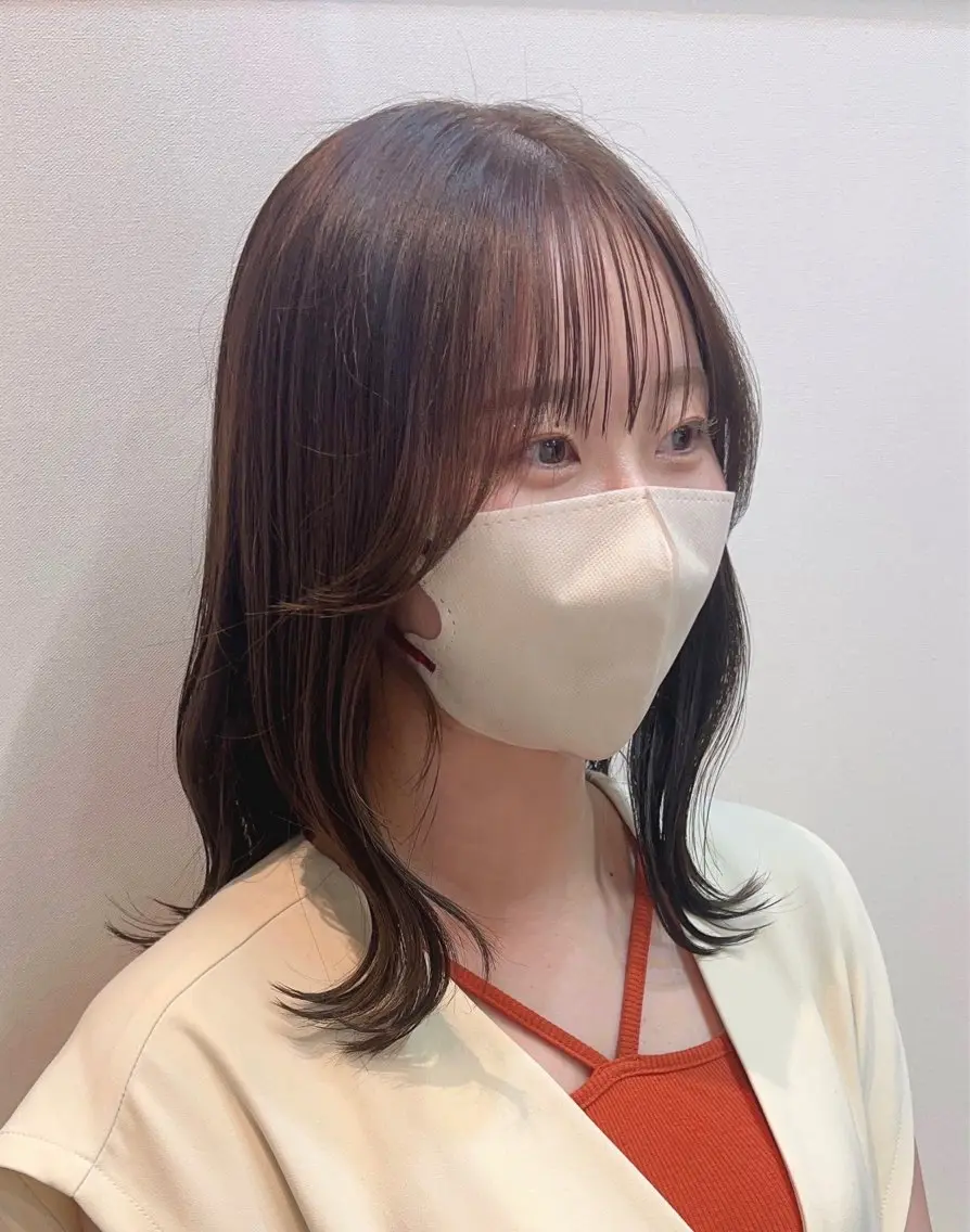 ミディアム ひらち まいののヘアスタイル