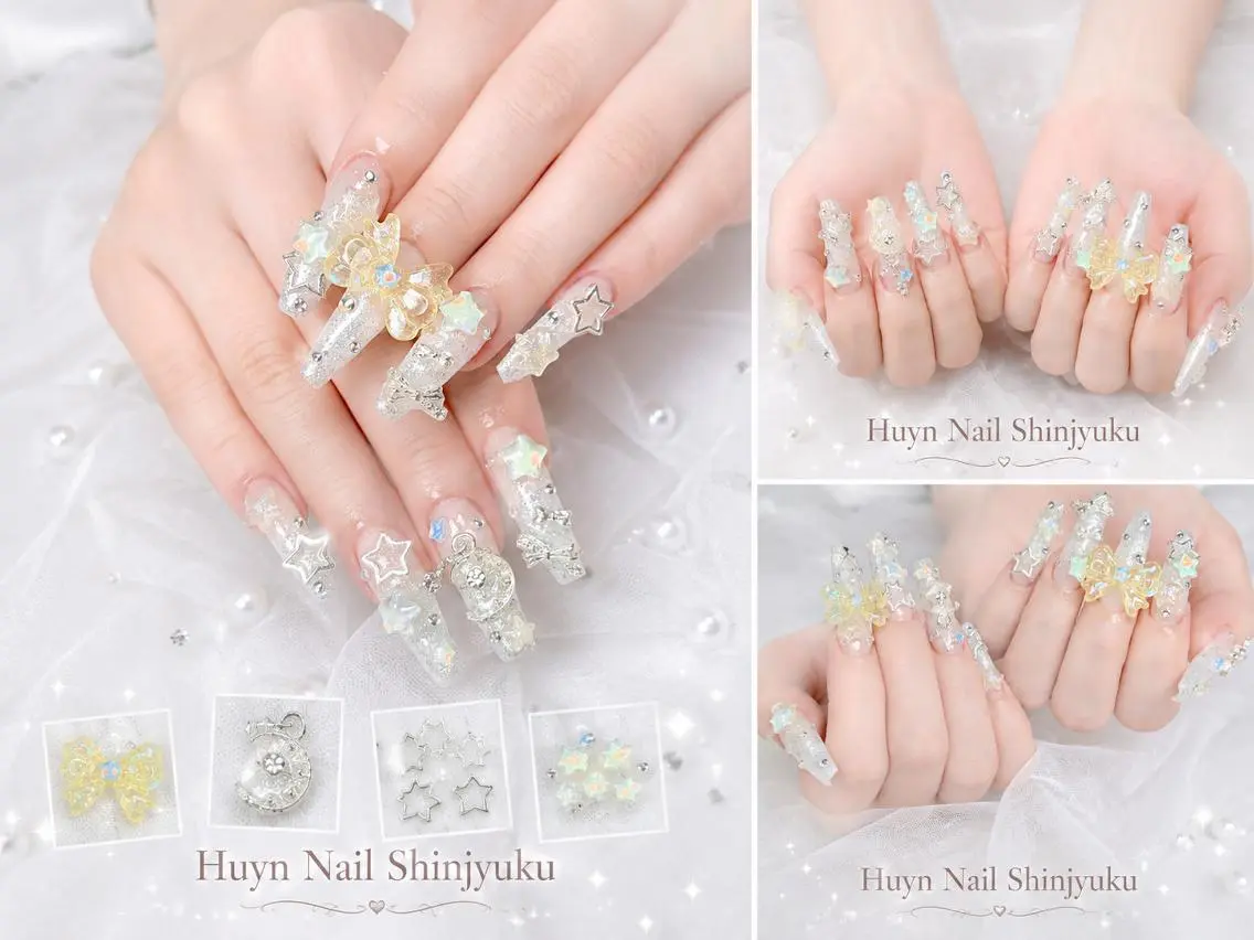 ネイル フットネイル ジェルネイル 韓国ネイル マグネットネイル 持ち込み ハンドネイル Huyn Nail Shinjyukuのネイルデザイン