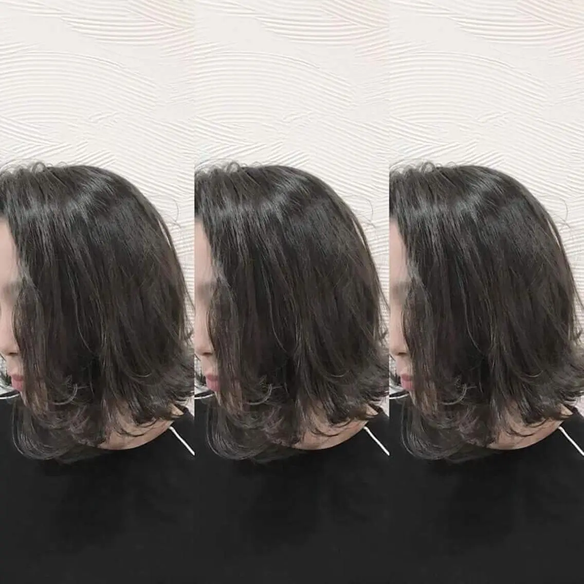ショート カラー パーマ グレージュ ボブ 外ハネヘア ✖️リーアキト LEEAKITO✖️のヘアスタイル