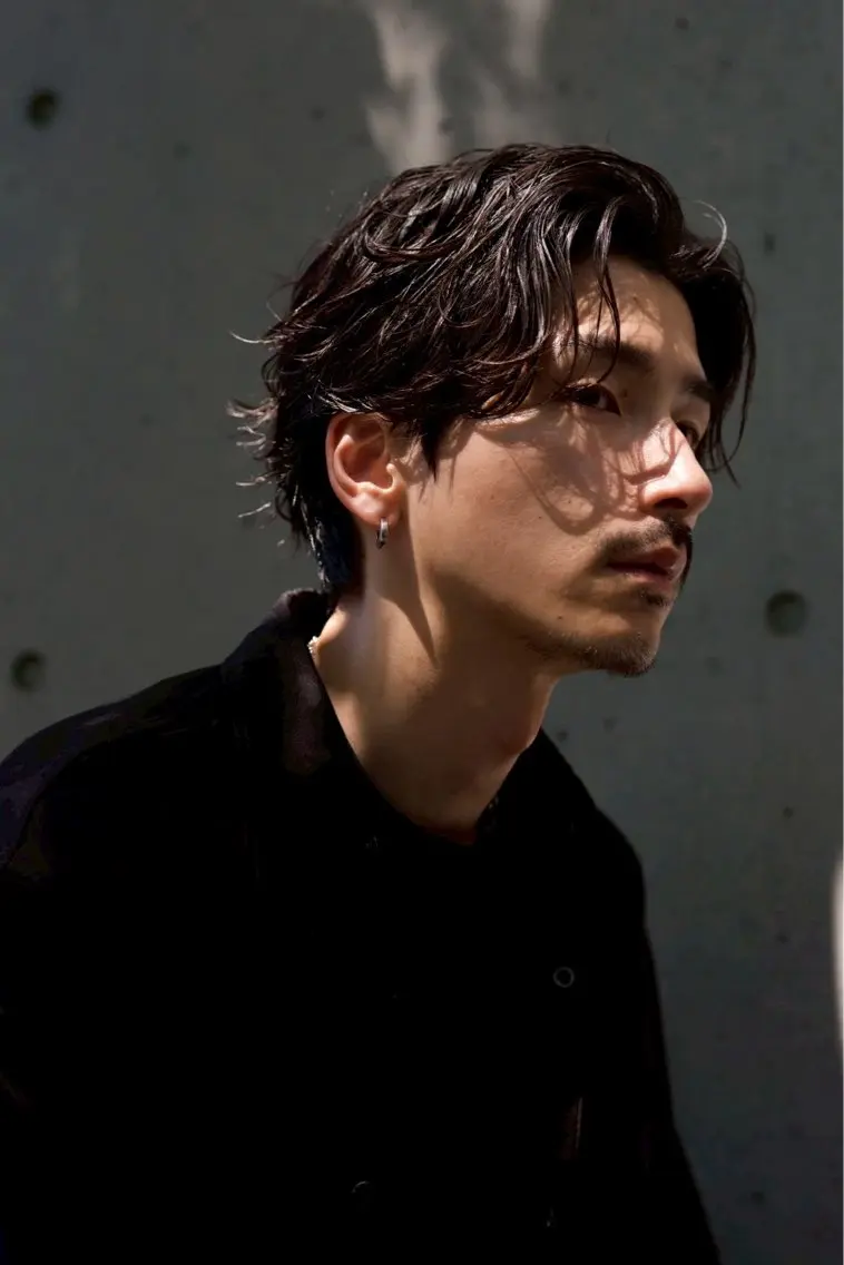 パーマ メンズ カット パーマ 石井 純生のヘアスタイル