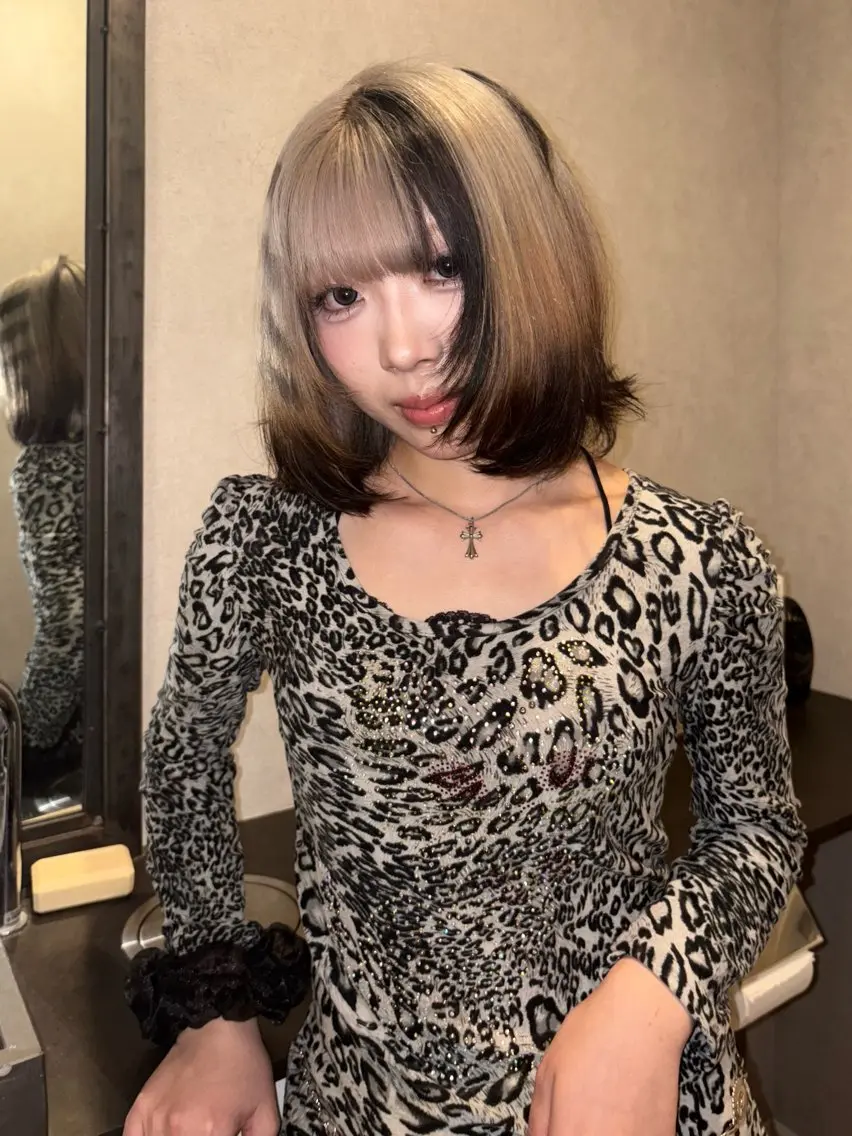 ショート カラー デザインカラー ヘアカラー 田所 煌斗のヘアスタイル