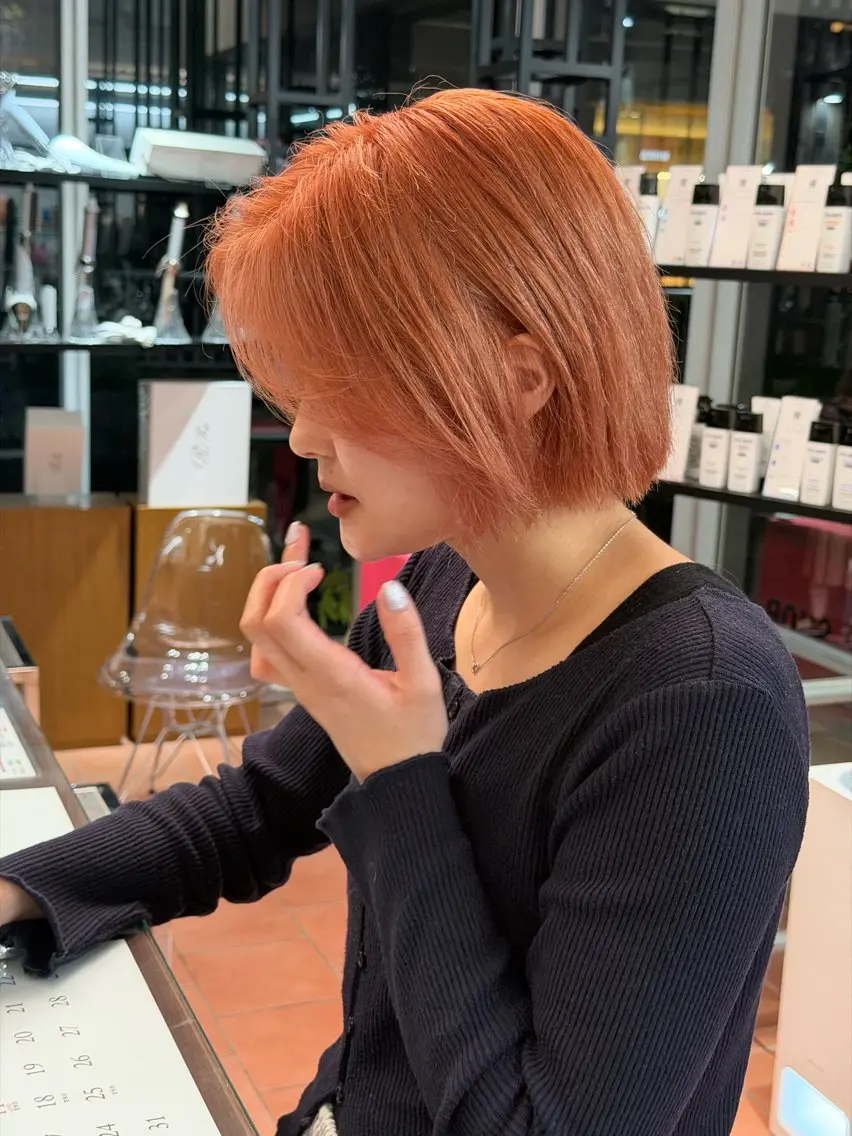 ショート カラー カット ヘアカラー トリートメント ヘアセット 美髪透明感🫧三澤 廉 M.SLASHのヘアスタイル