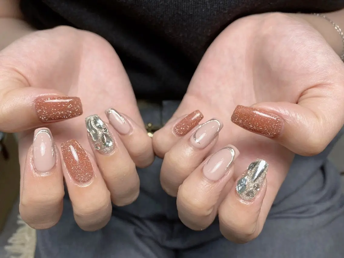 ネイル クリアネイル フラッシュネイル フットネイル フレンチネイル ジェルネイル ハンドネイル UM Nail Salonのネイルデザイン
