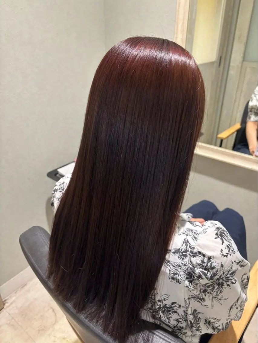 カラー ブリーチ 髪質改善 ヘアカラー トリートメント ✨ダメージレス艶 カラー✨/ ひなののヘアスタイル