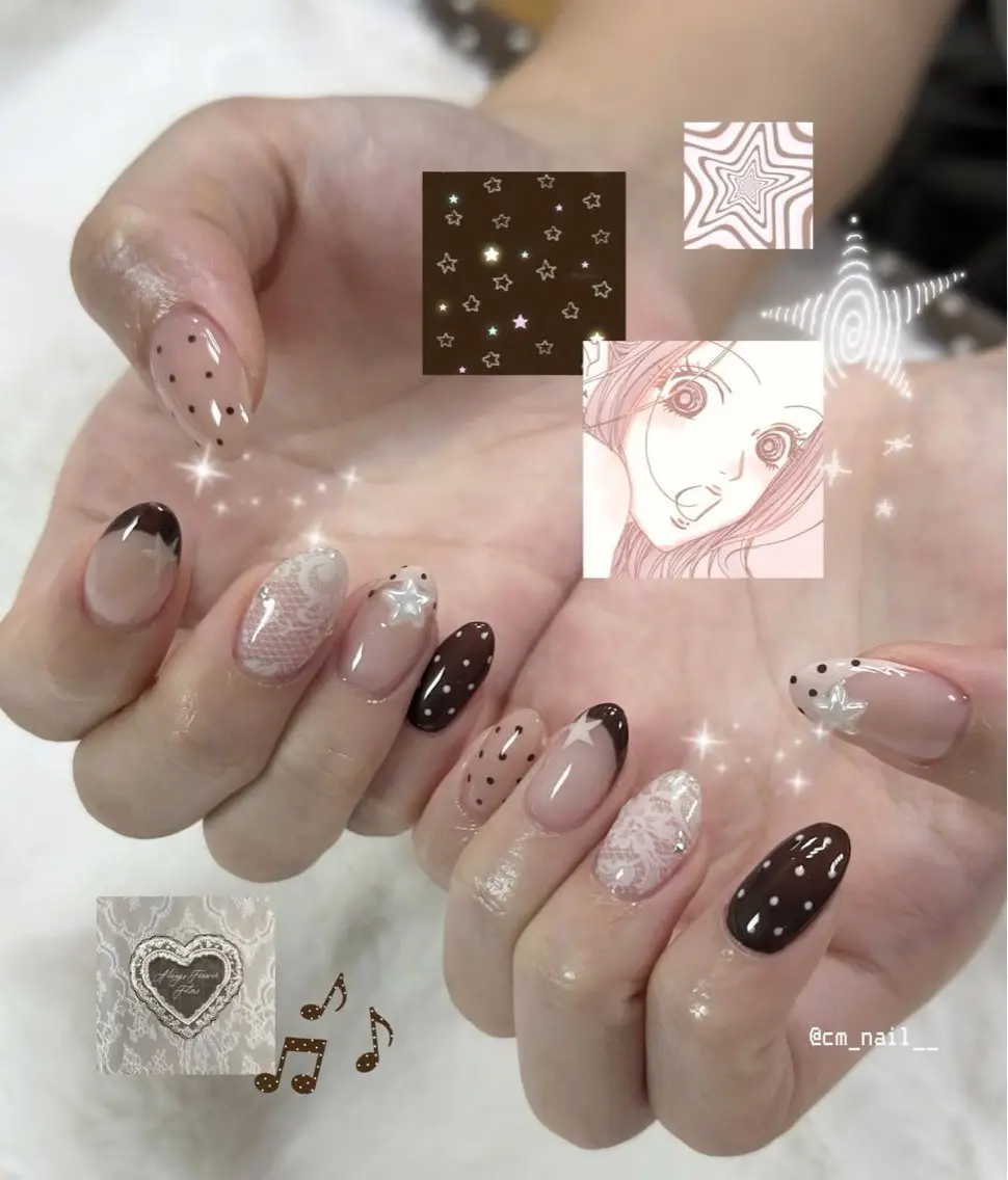 ネイル アートネイル フレンチネイル グラデーション ラメ(グリッター) マグネットネイル ハンドネイル Lumi de nailsのネイルデザイン