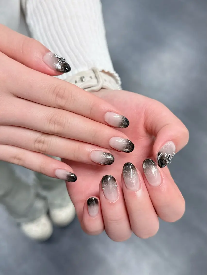 ネイル アートネイル フレンチネイル ジェルネイル 韓国ネイル 持ち込み ハンドネイル CHAIKO ANA.CHUOのネイルデザイン