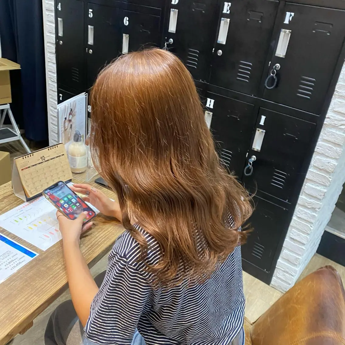 ロング カラー ヘアアレンジ ヘアカラー トリートメント あおい 🍒暖色カラーのヘアスタイル