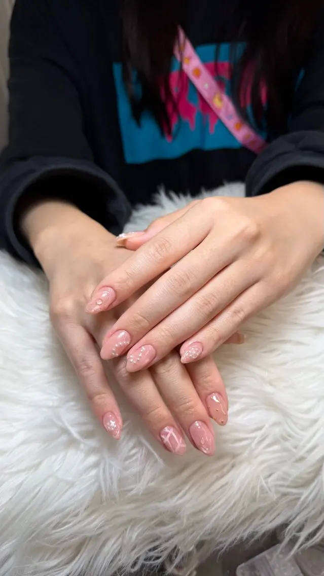 ネイル 長さ出し フレンチネイル グラデーション 韓国ネイル マグネットネイル ハンドネイル VB HEAVEN nailのネイルデザイン