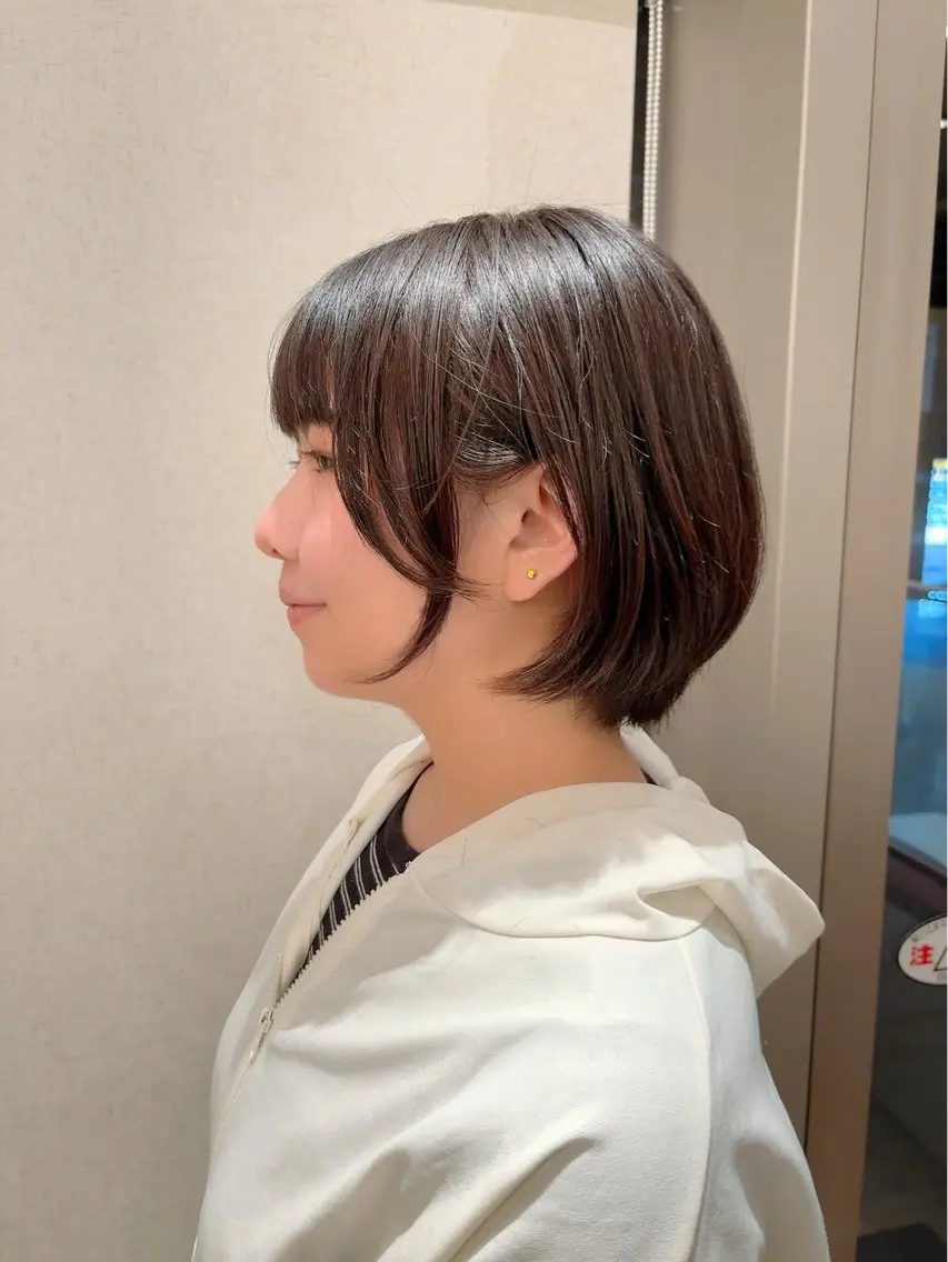 ショート ショートボブ ボブ 顔周りカット レイヤーカット ショートヘア カット ヘアカラー 🥀Takumi 🥀二子玉川のヘアスタイル