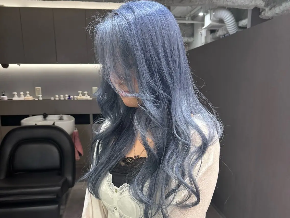 ロング カラー ヘアカラー トリートメント ハイトーン/名古屋 Hinakiのヘアスタイル