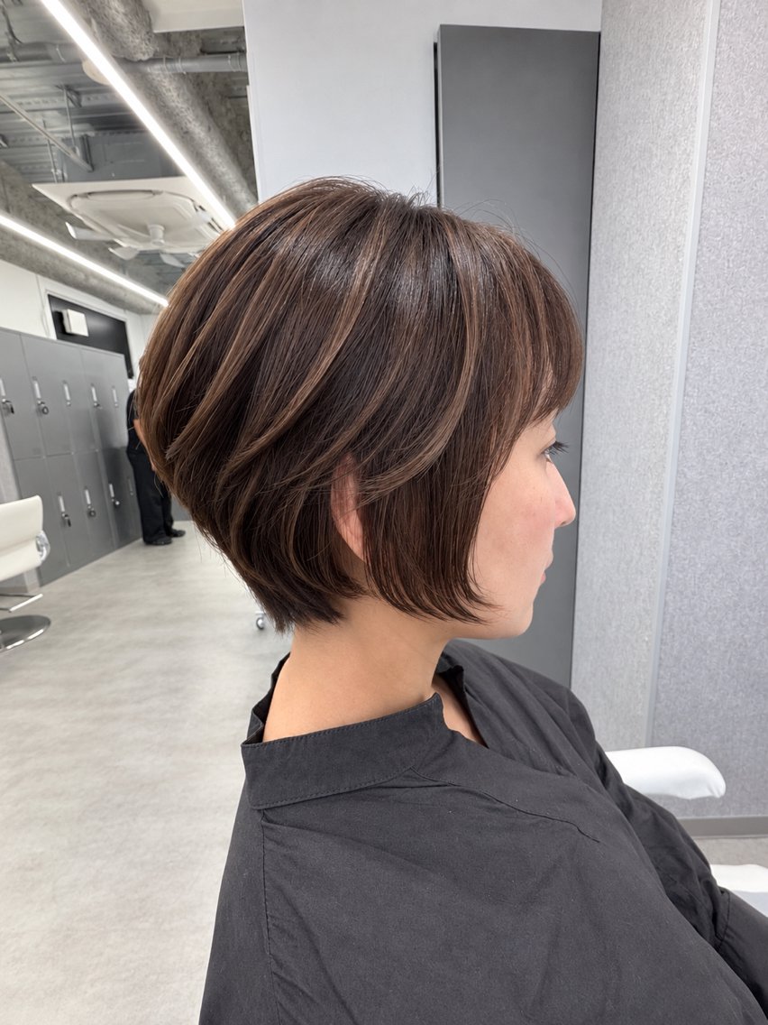 ショート カット ヘアカラー 関山浩平ショート /ボブ/ヘアセットのヘアスタイル