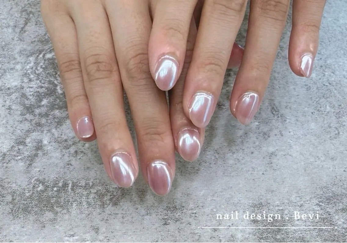 ネイル オーロラネイル クリアネイル フラッシュネイル フラッシュマグ フットネイル Bevi salonのその他イメージ