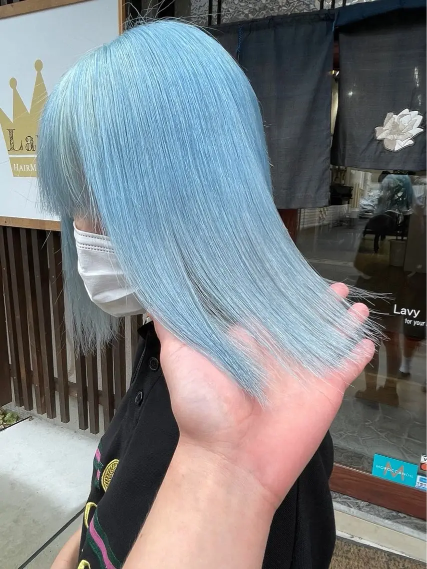 ミディアム 京都駅ハイトーン特化 /GAKUTOのヘアスタイル