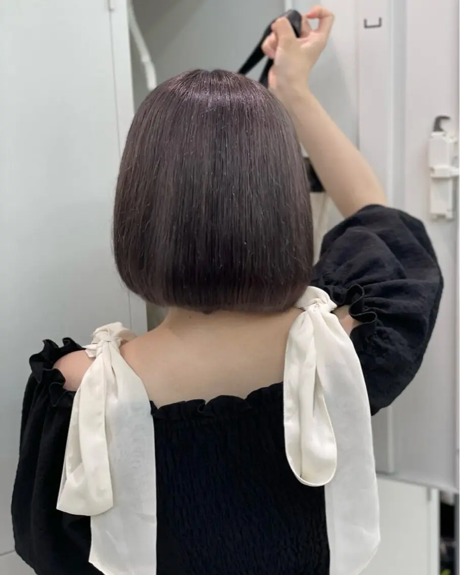 ミディアム カラー カット ヘアカラー Quincess SHINOのヘアスタイル