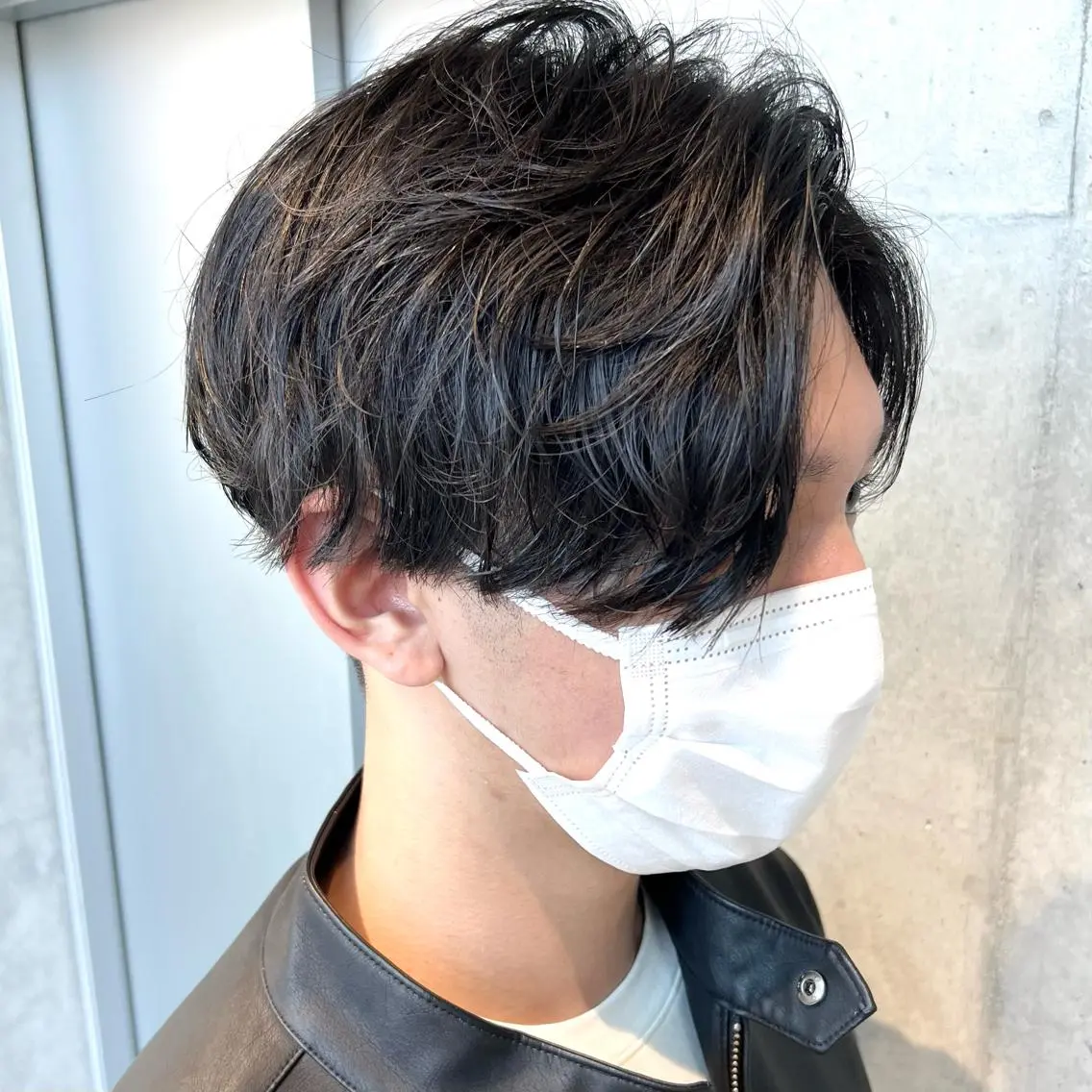 ショート パーマ メンズ センターパート メンズパーマ ニュアンスパーマ カット トリートメント ヘアセット 丁寧なカウンセリング 🌿Chiemi🌿のヘアスタイル