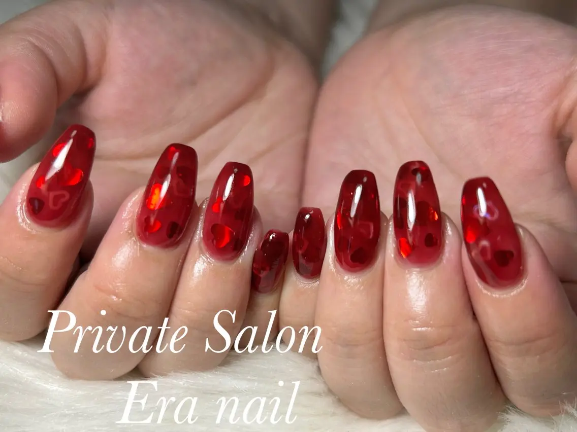 ネイル ハート ハンドネイル Era nailのネイルデザイン