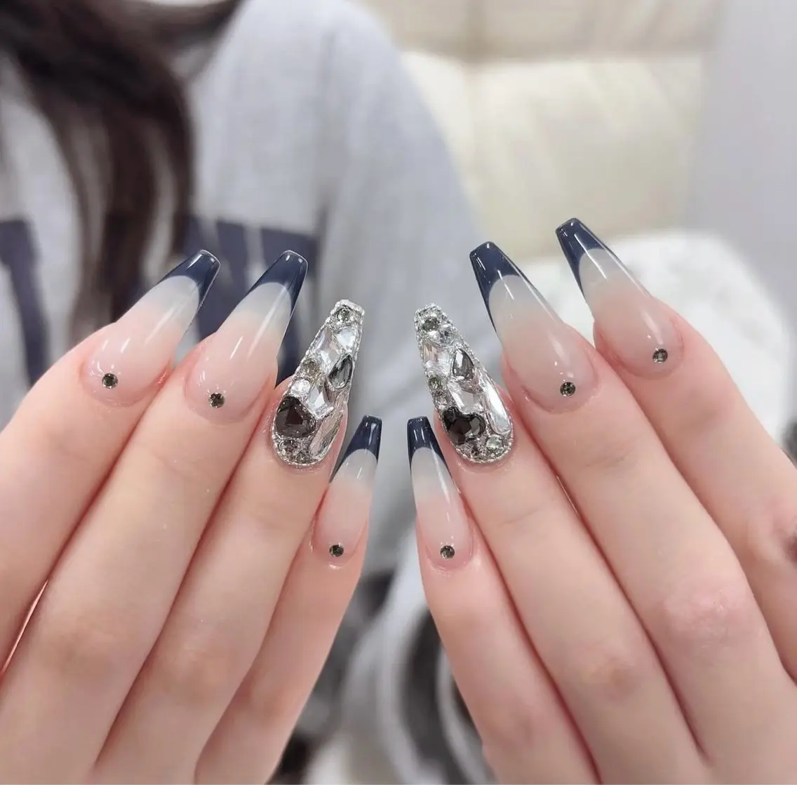 ネイル 韓国ネイル 持ち込み ニュアンスネイル ネイルチップ ハンドネイル TABI ANA.CHUOのネイルデザイン