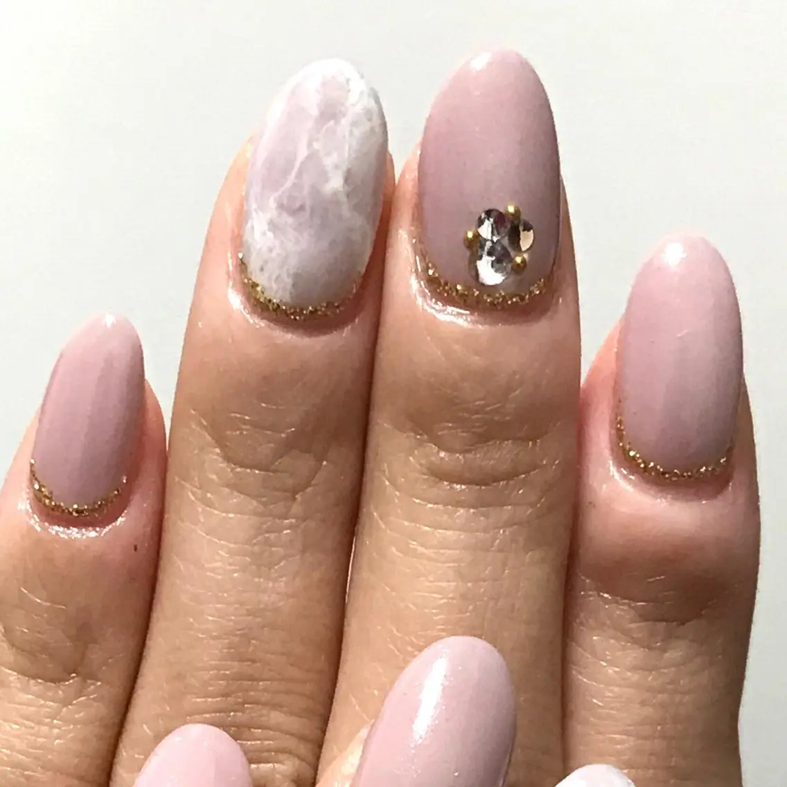 ネイル ラメ(グリッター) 大理石ネイル(マーブル) ニュアンスネイル ワンカラーネイル ステラ marikominoのネイルデザイン