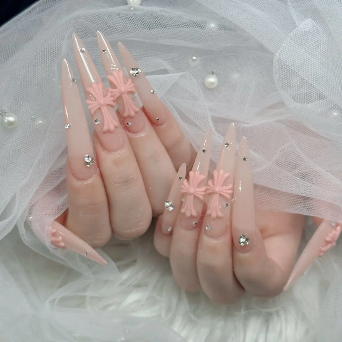 ネイル フットネイル フレンチネイル グラデーション 韓国ネイル ロングネイル ハンドネイル Hani Nail Salonのネイルデザイン