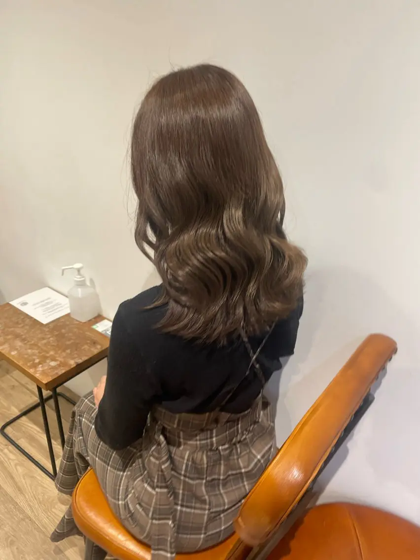 セミロング カラー ヘアアレンジ ヘアカラー トリートメント coco♡ 韓国hairのヘアスタイル