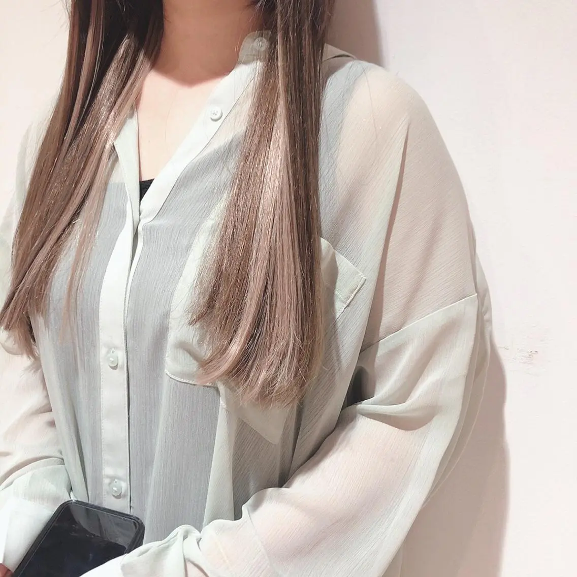 ロング カラー ヘアアレンジ マツエク・マツパ シールエクステ ハイライトカラー エクステ ハイライト 透明感カラー🫧ヘア セット🫧松本菜月の眉毛・アイブロウイメージ