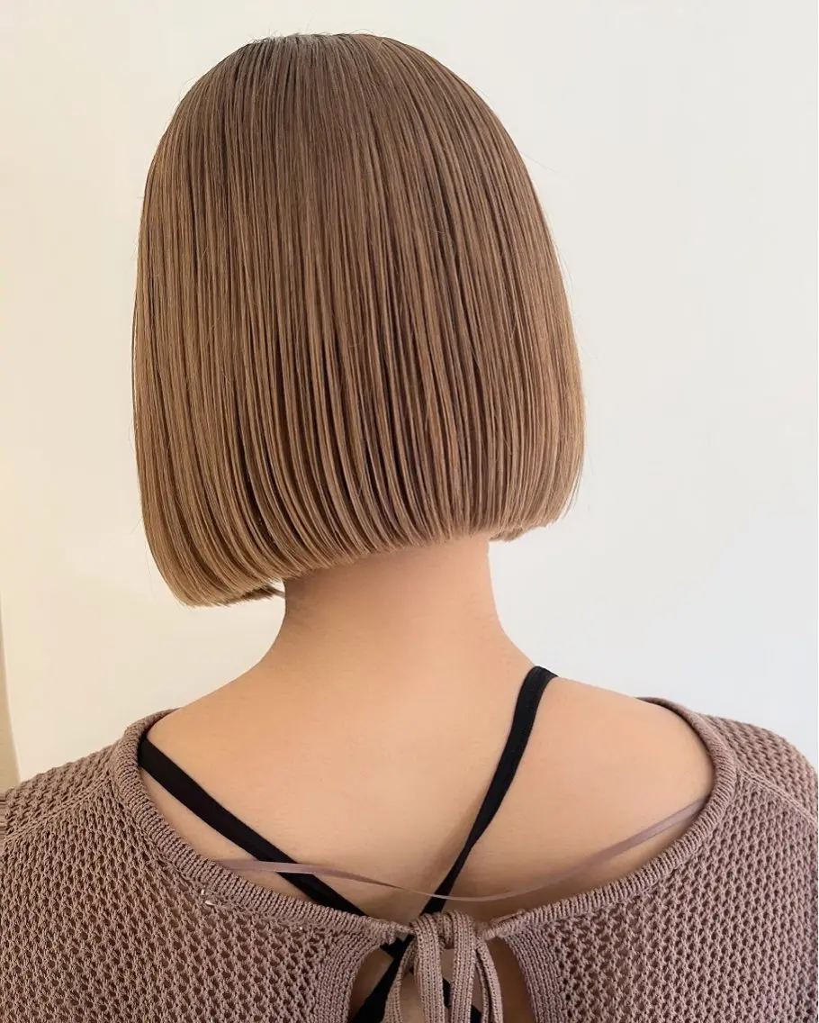 ミディアム カラー カット ヘアカラー 表参道🌿赤み消し カラー/チナツのヘアスタイル
