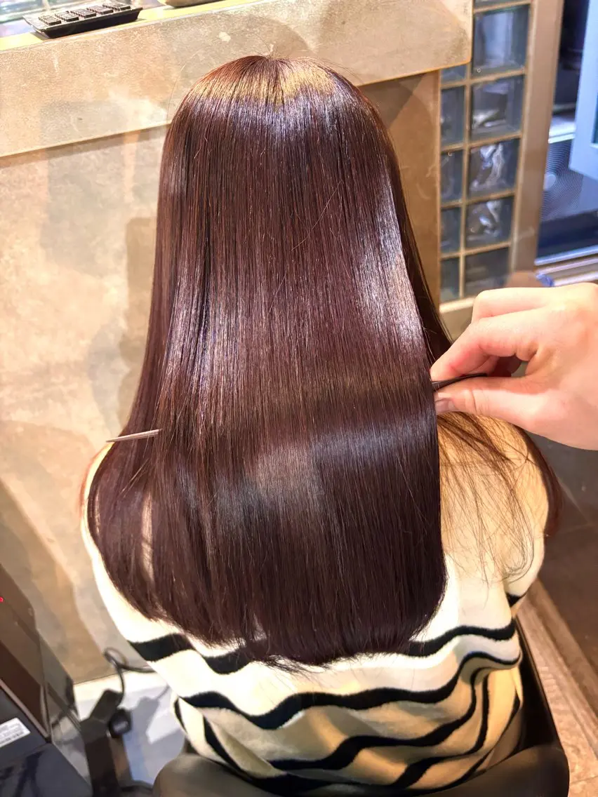 新規✨️cut+縮毛矯正+color+treatmentの写真