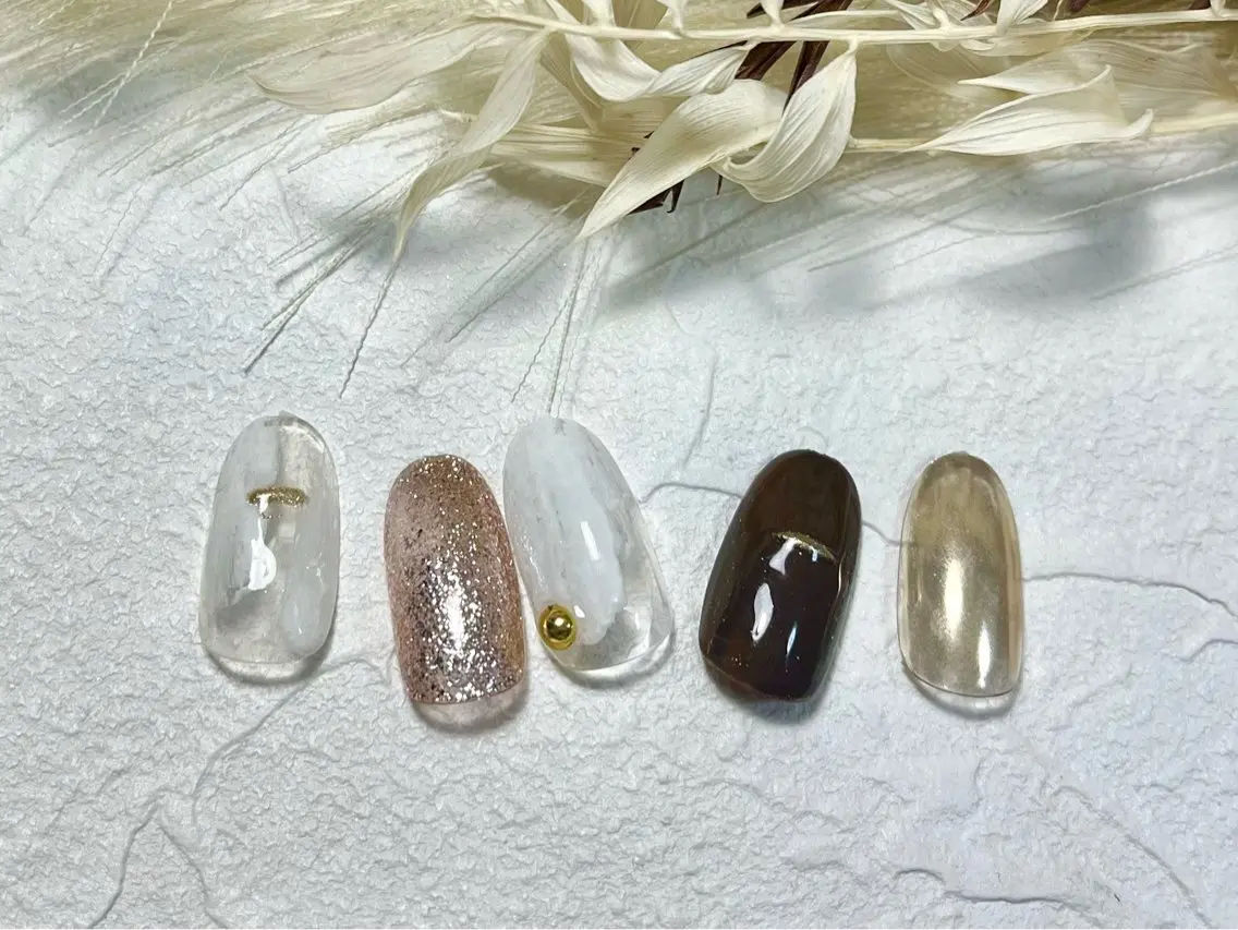ネイル オーロラネイル フットネイル フレンチネイル ジェルネイル 韓国ネイル ハンドネイル kiki nail たまプラーザのネイルデザイン