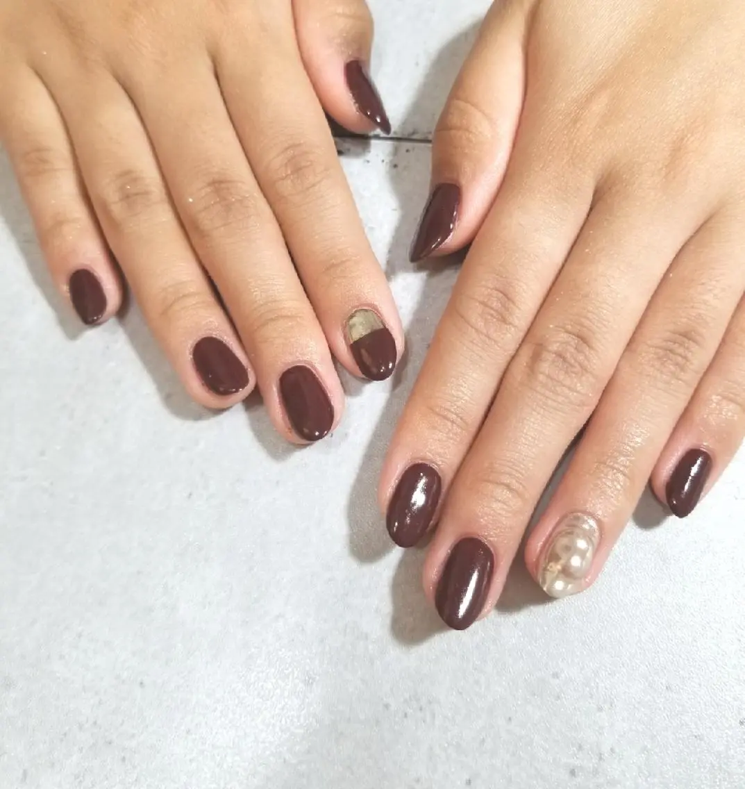 ネイル アートネイル ワンカラーネイル nijiiro🌈 サトウのネイルデザイン