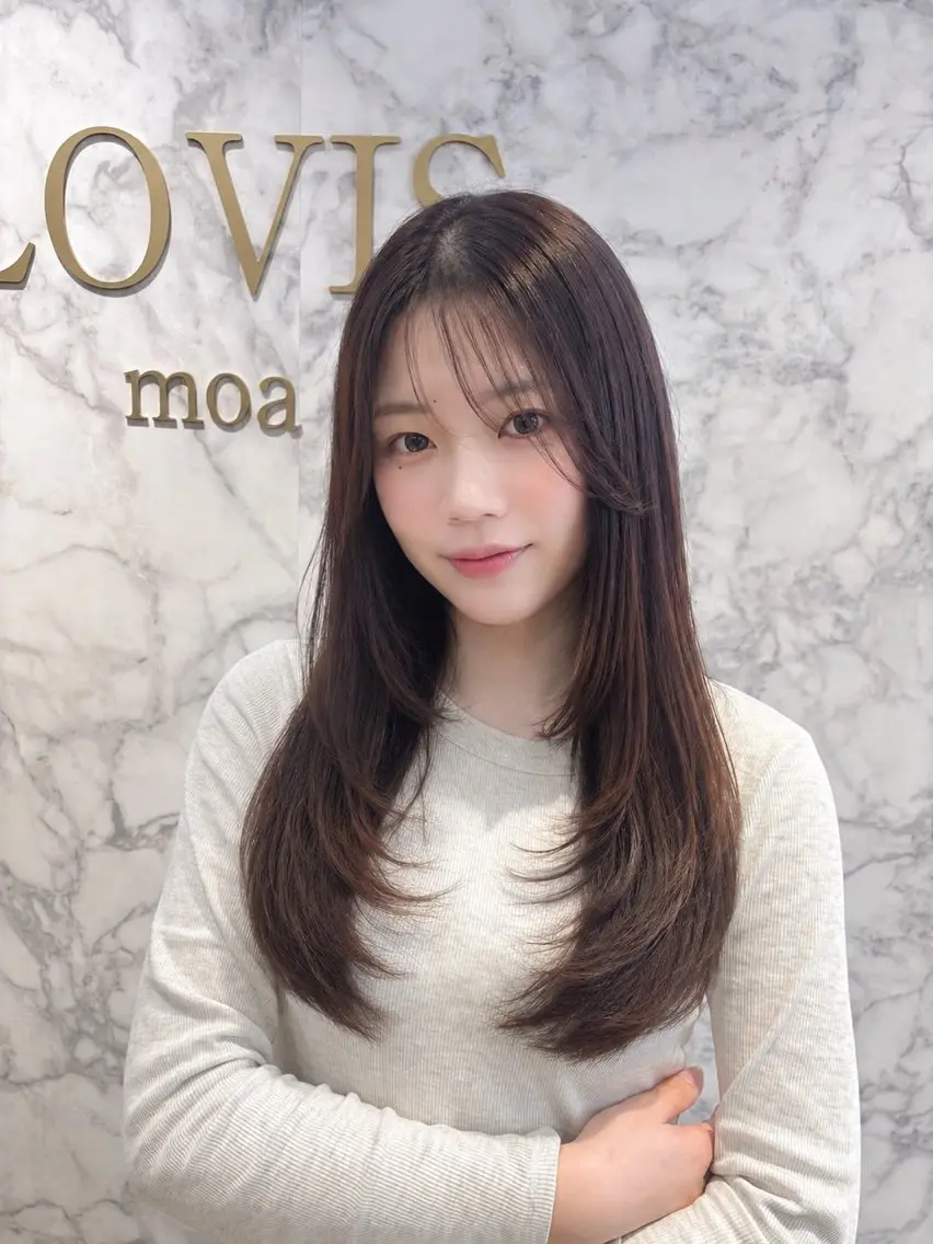 【🌟残り19名🌟】 💗🖤似合わせカット🇰🇷✨ショート〜ロングOK✂️扱いやすさ重視💫韓国っぽ垢抜けヘア💗の写真