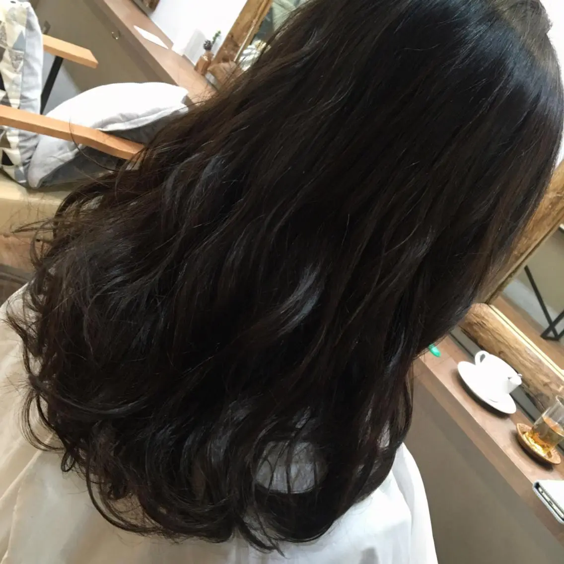 ミディアム カラー 【mokuオーナー】 ちはるのヘアスタイル