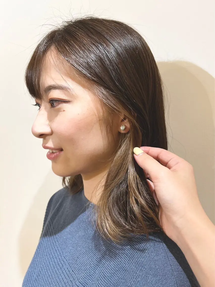 カラー インナーカラー 菅沼 紀世/顔周りレイヤーのヘアスタイル