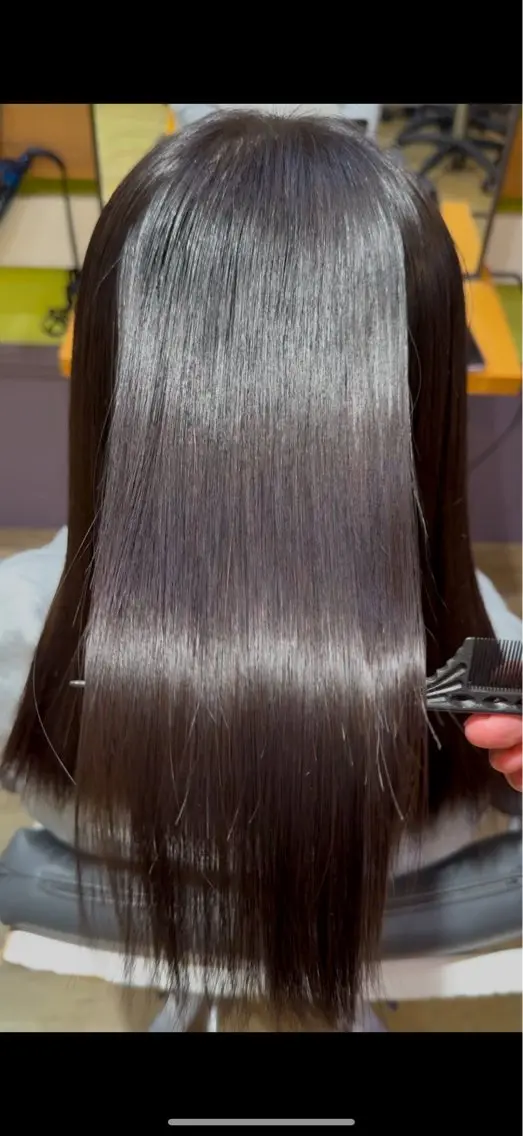 ロング 縮毛矯正 縮毛矯正 ✨️パーマ✨ たなかひろとのヘアスタイル