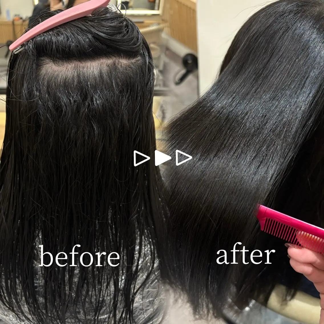 ロング カラー 縮毛矯正 YUI  透明感🌱 艶カラー🍓浦和のヘアスタイル