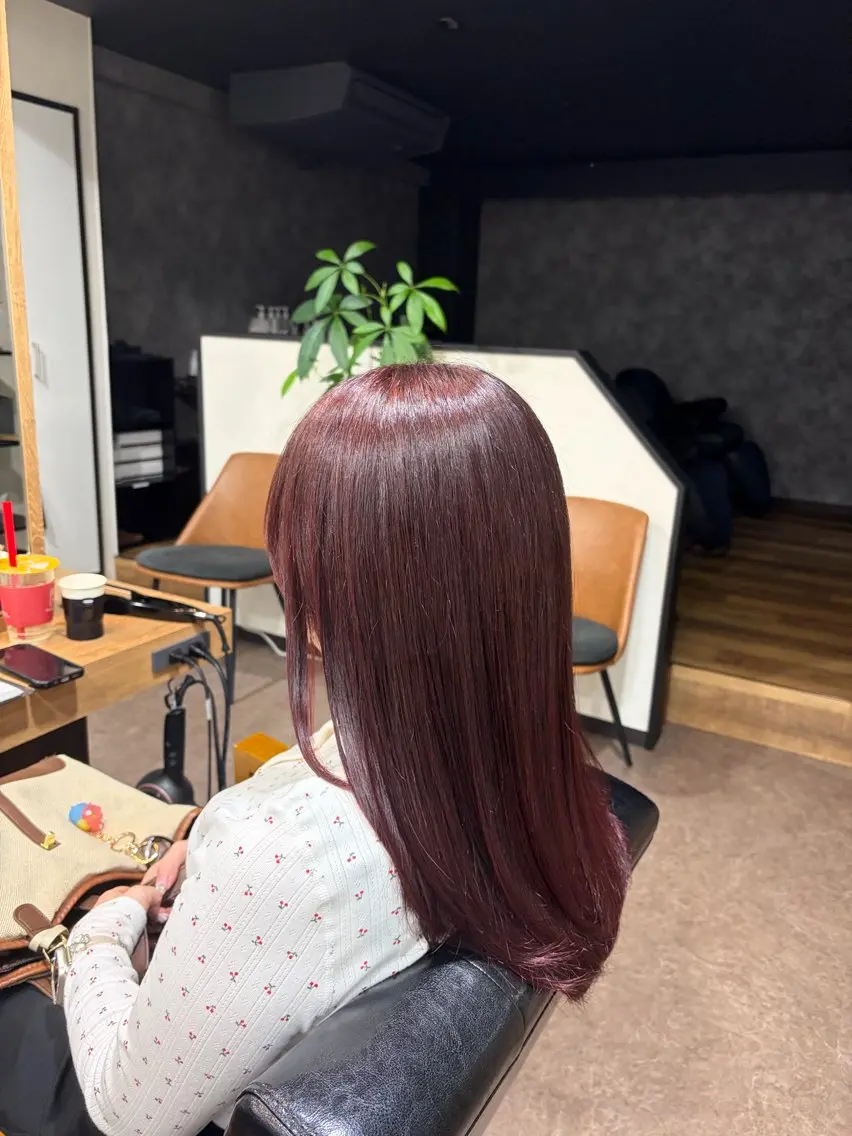 ロング カラー ブリーチ ブリーチなしカラー バイオレットカラー Hosaki :池袋🎀🫧のヘアスタイル